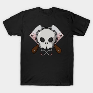 Butchers crew Jolly Roger pirate flag (no caption) T-Shirt